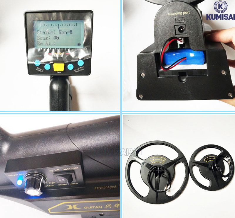 Cấu tạo cơ bản của máy dò kim loại TM99S