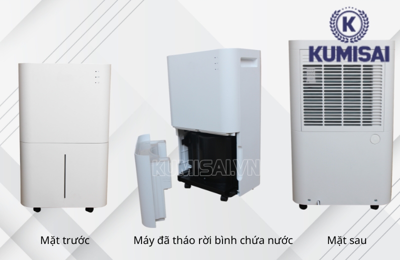 Cấu tạo máy hút ẩm Kumisai KMS 25