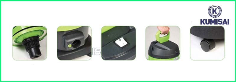 Cấu tạo máy hút bụi công nghiệp IPC Vegas 215