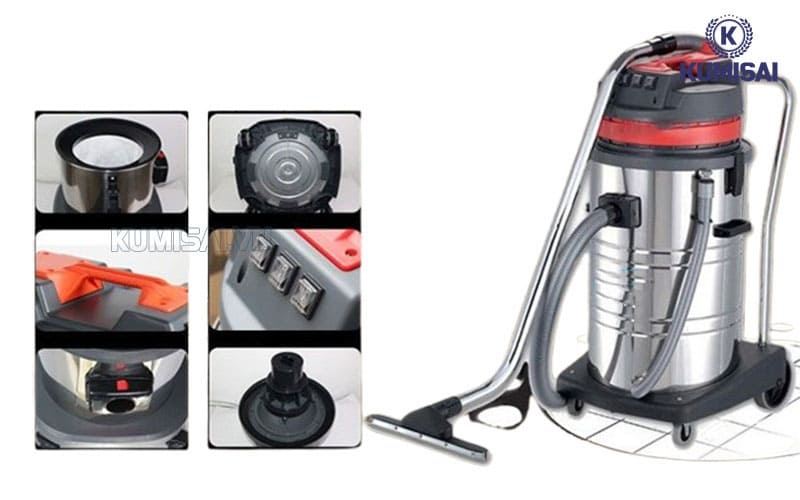 Cấu trúc máy hút bụi 90L bền chắc, an toàn