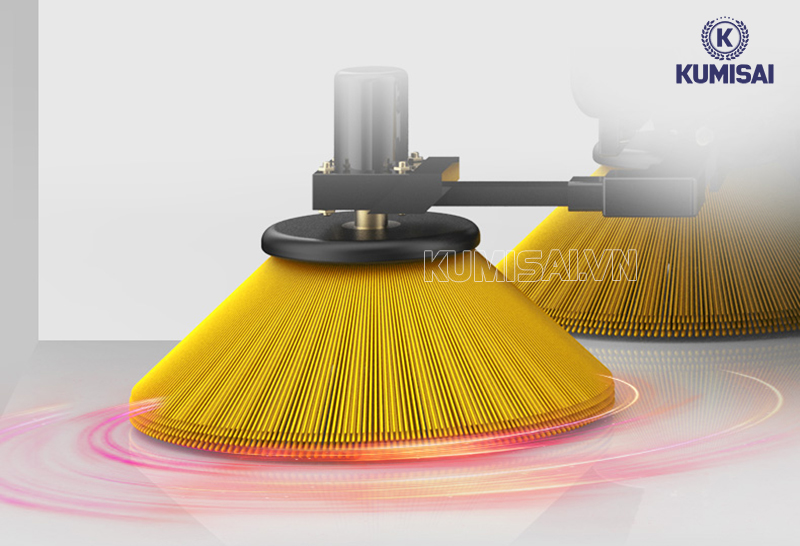 Hệ thống chổi mạnh mẽ, năng suất cao