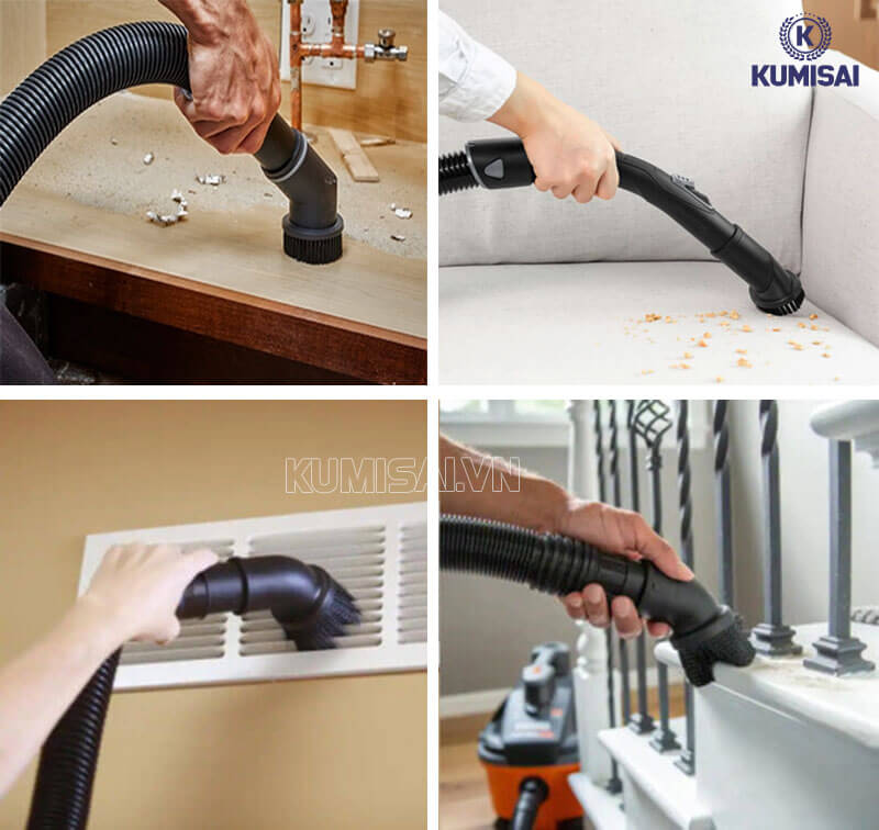 Chổi tròn đa năng, dùng để làm vệ sinh ở nhiều vị trí 