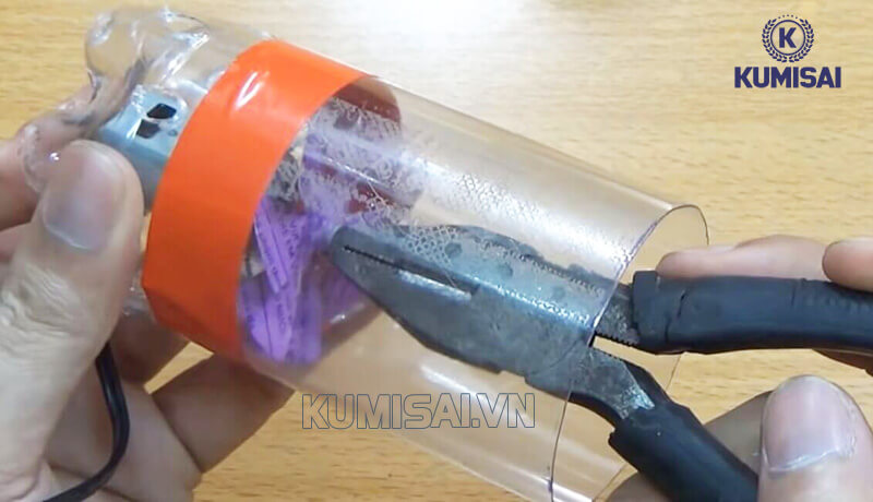 Cố định cánh quạt với motor