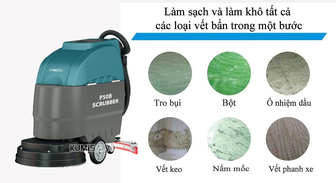 Công nghệ chà sàn, hút bụi ưu việt của máy chà sàn Clepro