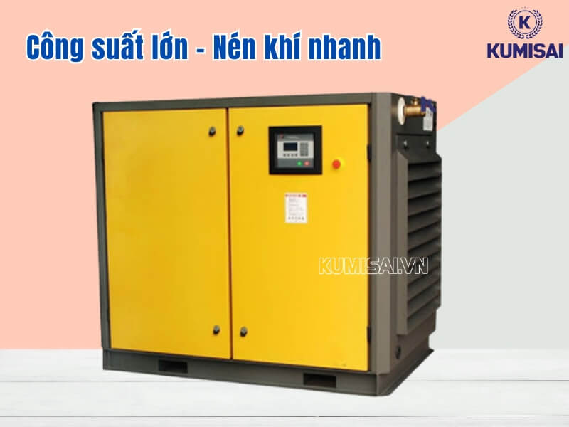 Công suất lớn, máy giúp nén khí nhanh và ổn định 