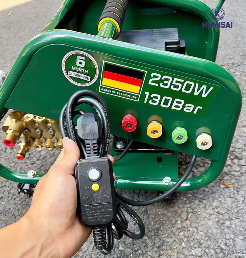 Công tắc chống giật máy rửa xe Dekton 2350W chỉnh áp DK-HPW2350