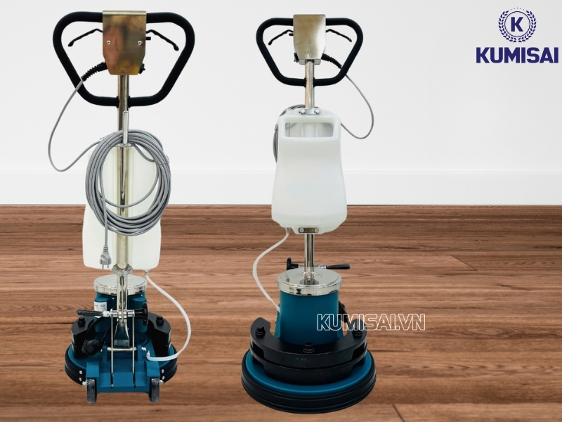Cuộn gọn dây điện lên thân máy để tránh bị gãy gập