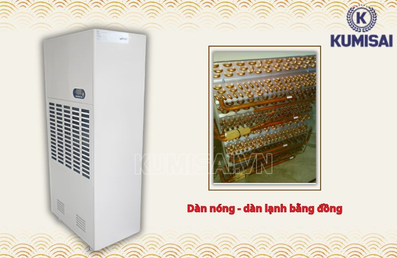 Dàn nóng - dàn lạnh bên trong thiết bị