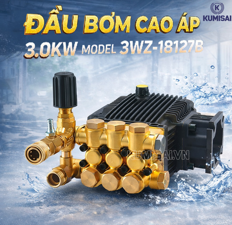 Tìm hiểu đầu bơm cao áp 3.0kW model 3WZ-18127B