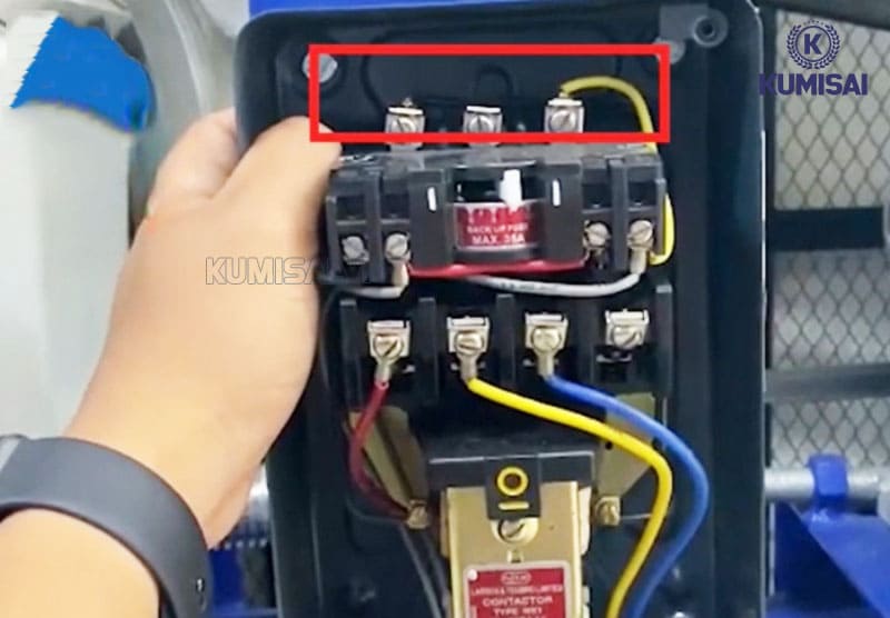 Cách đấu điện 3 pha cho máy nén khí Pegasus TM-W-2.0/8-500L