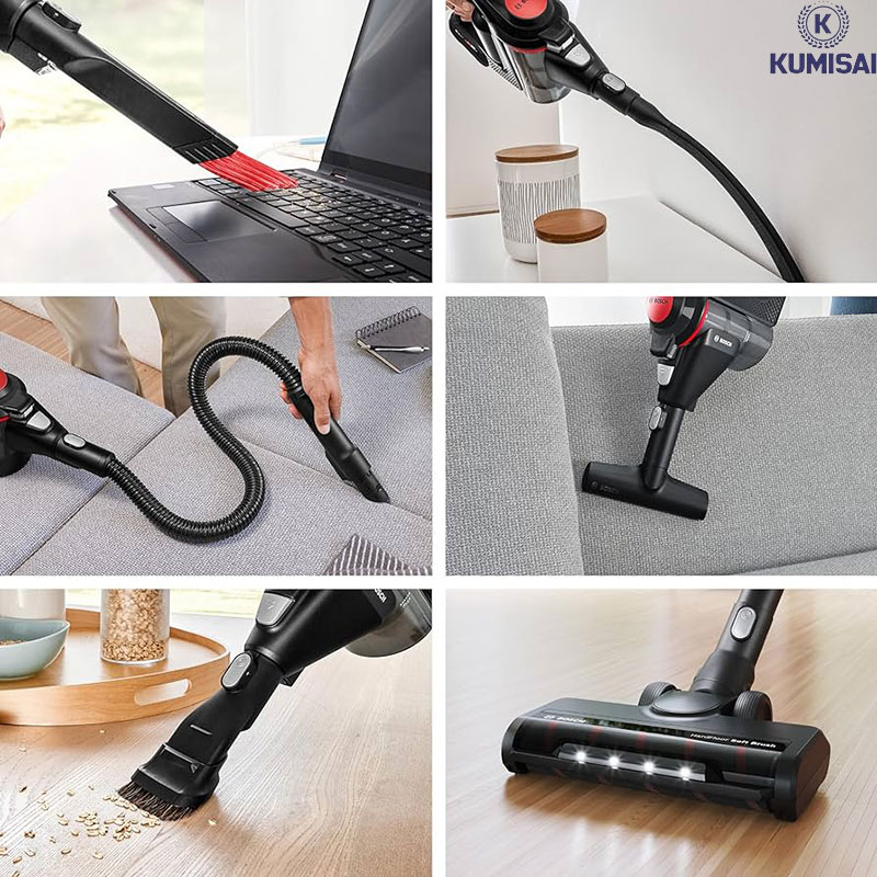 Máy hút bụi Bosch trang bị nhiều đầu hút