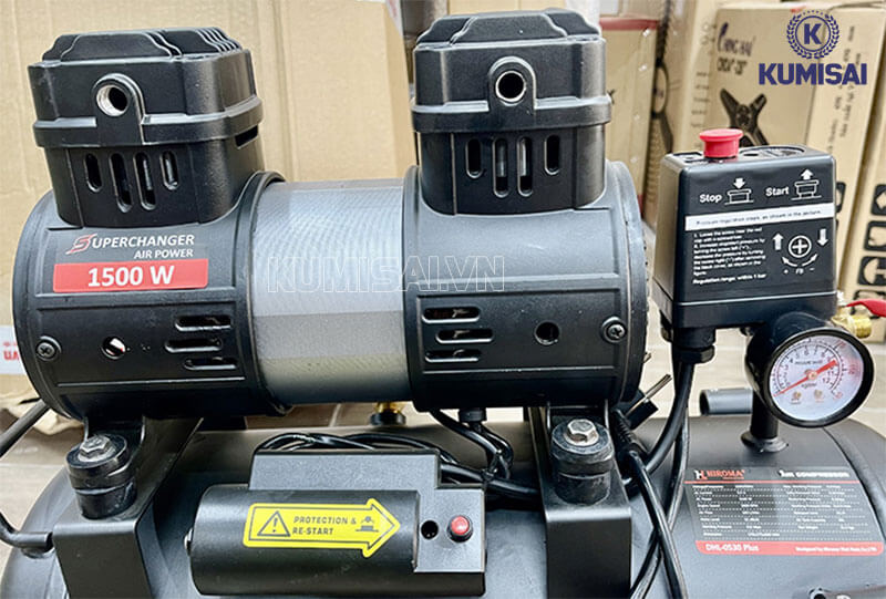 Đầu máy nén khí không dầu Hiroma