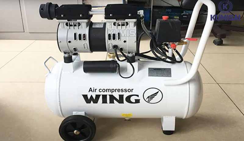 Đầu nén khí không dầu Wing OF1100 phù hợp với bình chứa 25-35 lít