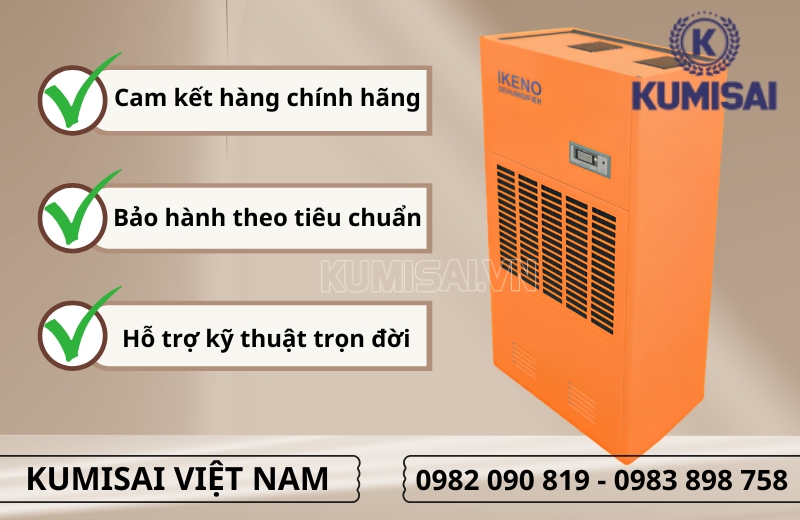 Đầu tư máy hút ẩm IKENO ID-12000S chính hãng, giá tốt tại Kumisai