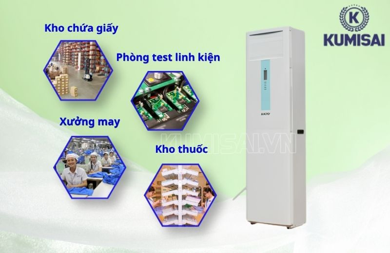 Địa điểm cần dùng máy hút ẩm công nghiệp Aikyo AD-1800B