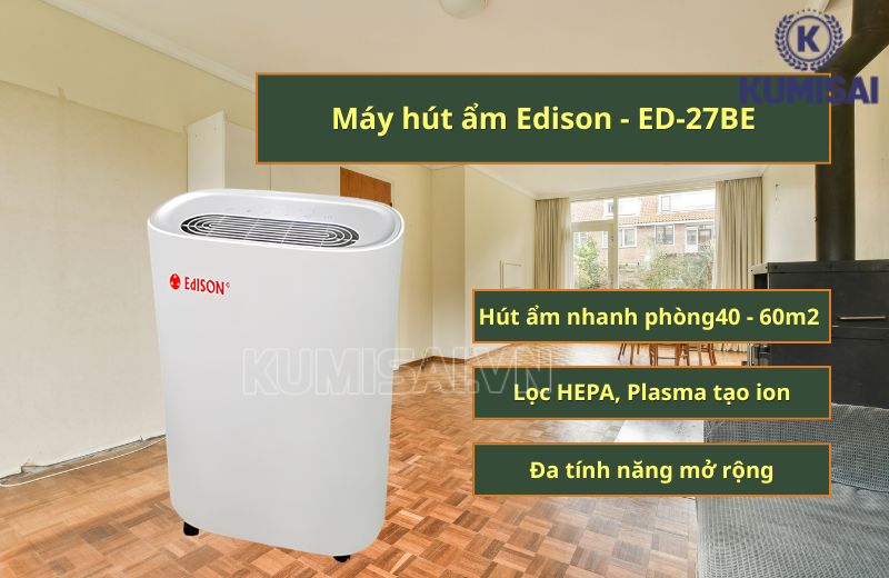 Điểm cộng ở máy hút ẩm Edison ED-27BE