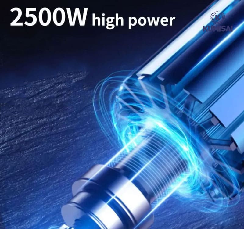 Động cơ máy hút bụi 2500W tạo lực hút mạnh
