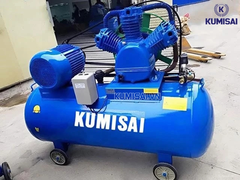 Động cơ công suất mạnh, đạt lưu lượng khí nén cao