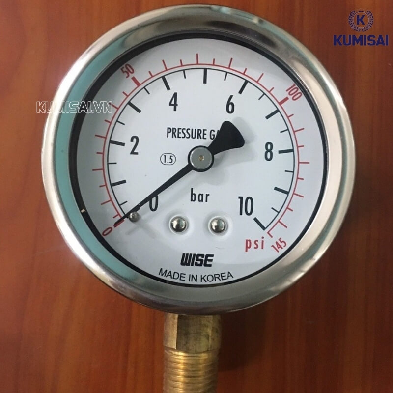Đồng hồ đo áp suất máy nén khí Wise