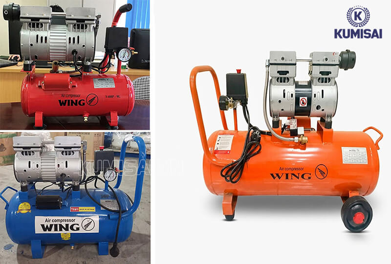 Các dung tích bình chứa khí nén phù hợp với đầu nén khí Wing OF550