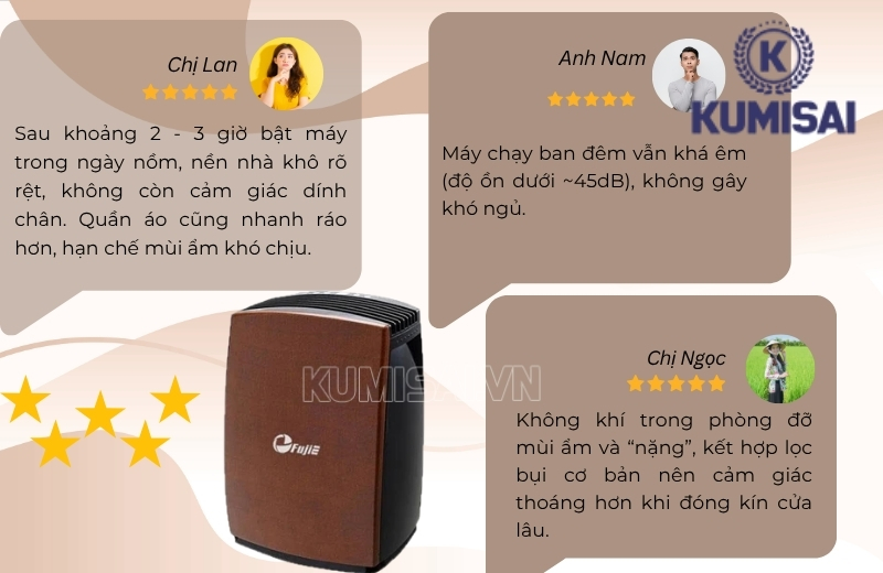 Feedback về máy hút ẩm FujiE HM-PD20 Feedback về máy hút ẩm FujiE HM-PD20