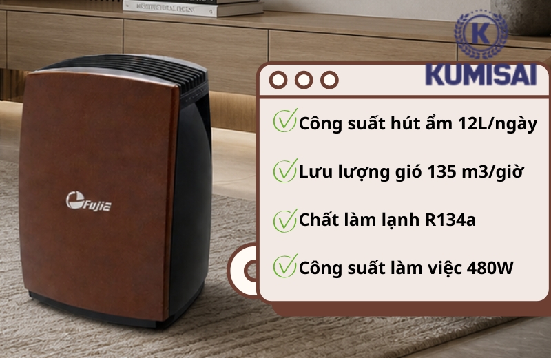 FujiE HM-PD12 hút ẩm nhanh, không ồn FujiE HM-PD12 hút ẩm nhanh, không ồn