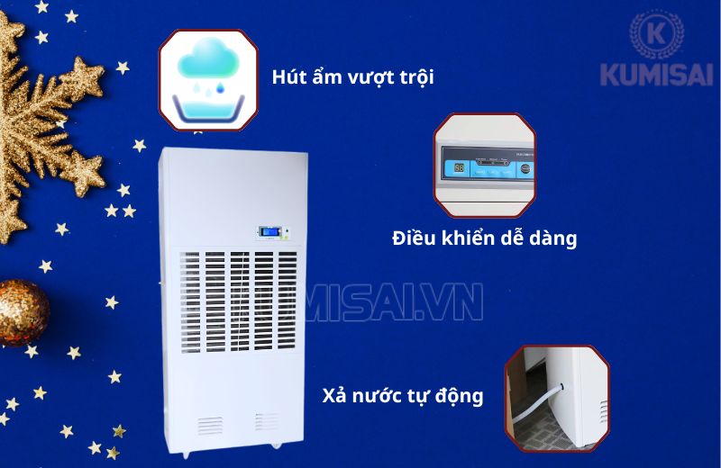 FujiE HM-1800D nổi trội hơn nhiều máy hút ẩm khác