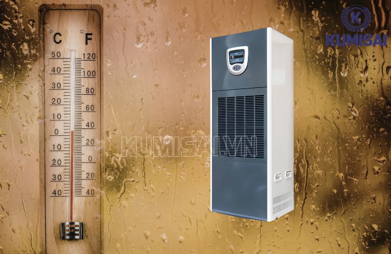 FujiE HM-1800DN hút và tách ẩm theo nguyên lý ngưng tụ