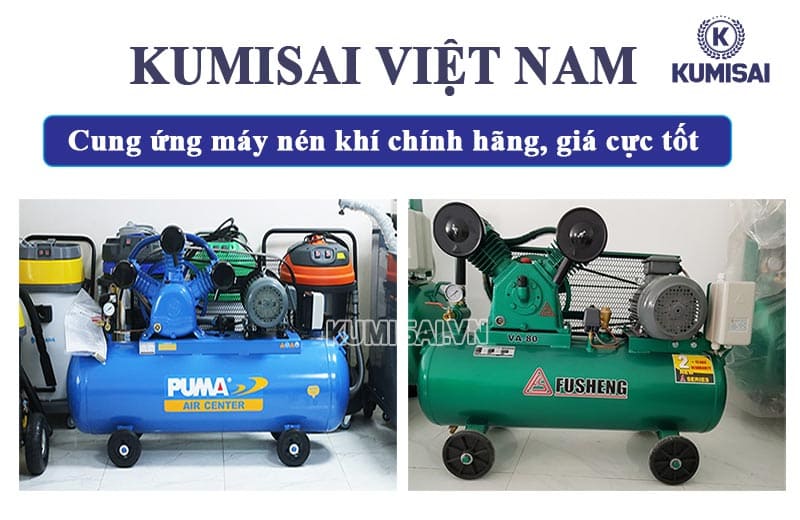 Đến Kumisai chọn mua máy bơm hơi 3hp chính hãng, giá cực tốt