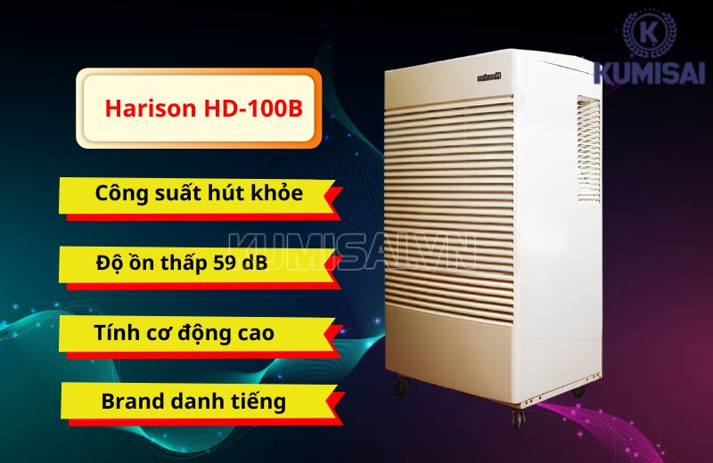 Giá trị đặc biệt ở máy hút ẩm Harison HD-100B