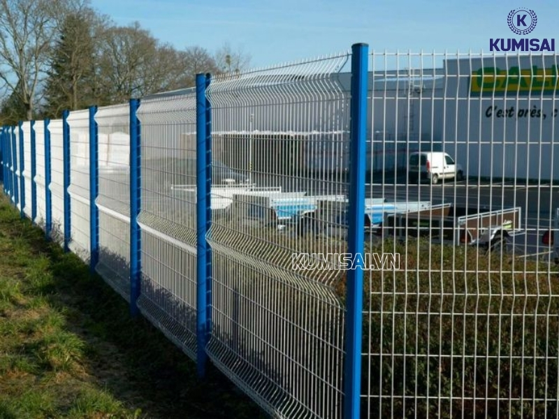Hình ảnh thực tế rào chắn bằng lưới thép