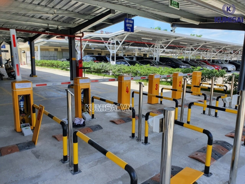 Hoàn thiện lắp đặt, kiểm tra lại toàn bộ cơ cấu barie