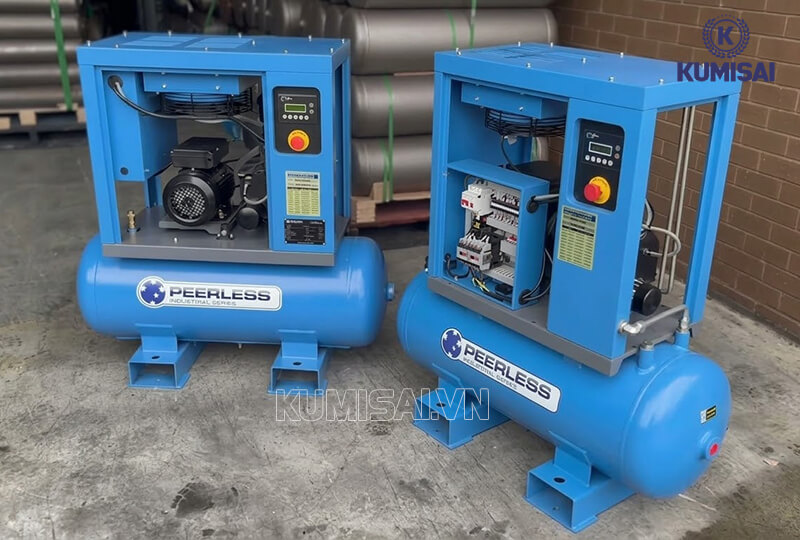 Máy nén khí xoắn ốc hoạt động cực êm ái 