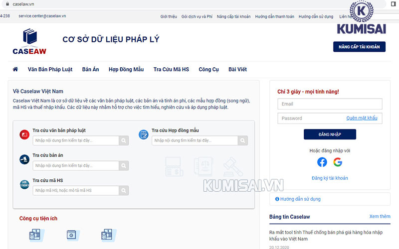 Website Caselaw - Cơ sở dữ liệu pháp lý