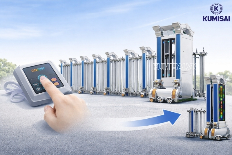 Hướng dẫn cách sử dụng cổng xếp inox TC-J8907