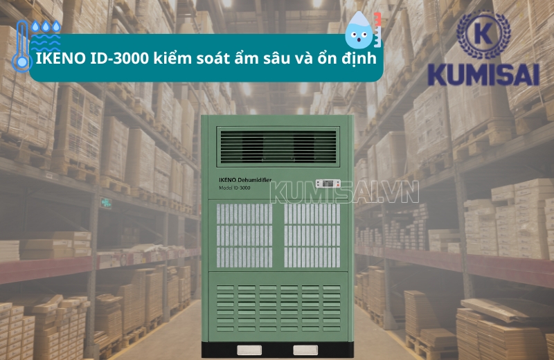 IKENO ID-3000 kiểm soát độ ẩm chính xác, không có sai số