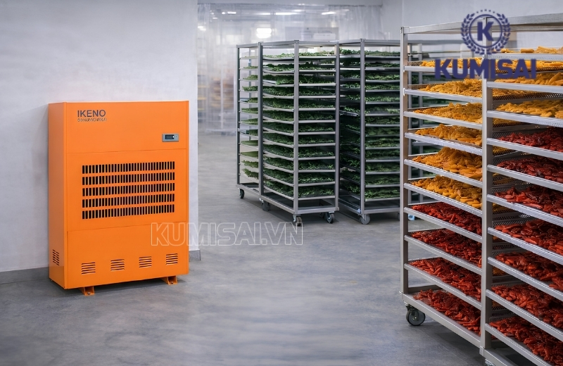 IKENO ID-9000S có hiệu năng hút ẩm lớn tới 900L/ngày IKENO ID-9000S có hiệu năng hút ẩm lớn tới 900L/ngày