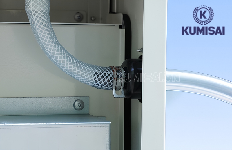 IKENO IFD-4500 có đường ống dẫn xả liên tục, giảm thao tác thủ công