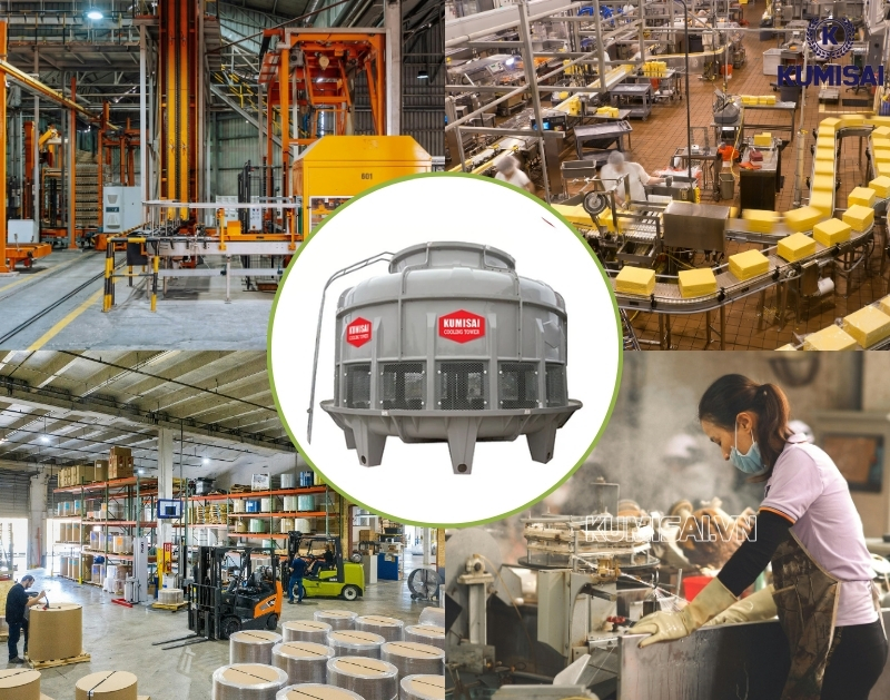 Khám phá ứng dụng nổi bật của tháp giải nhiệt tròn trong thực tế