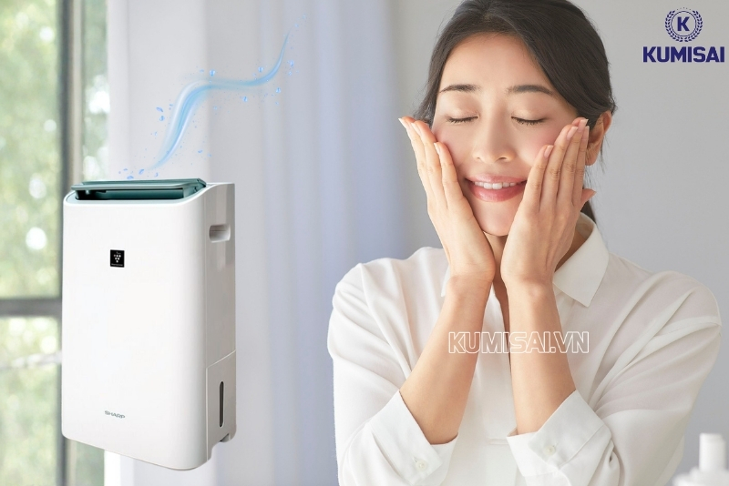 Không khí được cân bằng tốt, không làm khô da