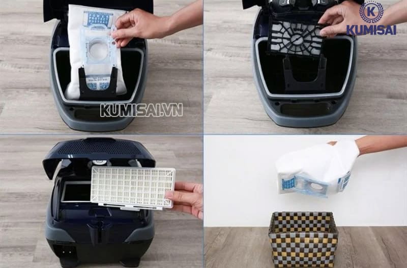 Vệ sinh máy hút bụi 5L Vệ sinh máy hút bụi 5L