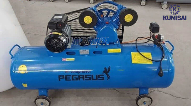Kiểu dáng máy nén khí hiện đại, dễ di chuyển đến các vị trí