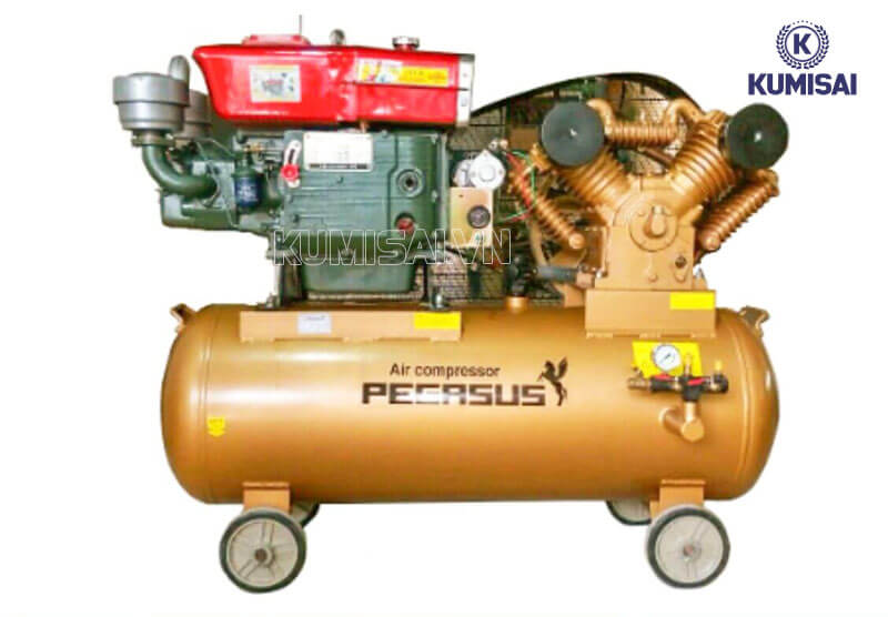 Kiểu dáng máy nén khí chạy dầu Pegasus TM-W-1.6/8-500L chắc chắn 