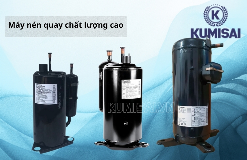 KMS-90LD vận hành bền bỉ nhờ máy nén quay chất lượng cao KMS-90LD vận hành bền bỉ nhờ máy nén quay chất lượng cao