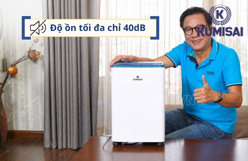 Kosmen KM-12N có độ ồn khoảng 40dB, khá êm tai