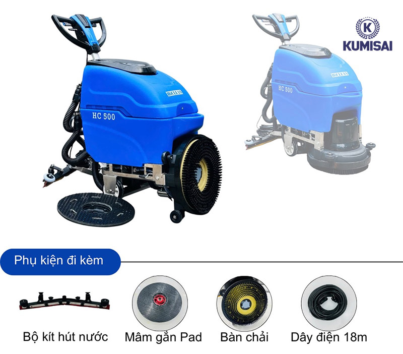 Kumisai – Địa chỉ bán máy chà sàn liên hợp Hiclean HC500 chính hãng, giá tốt