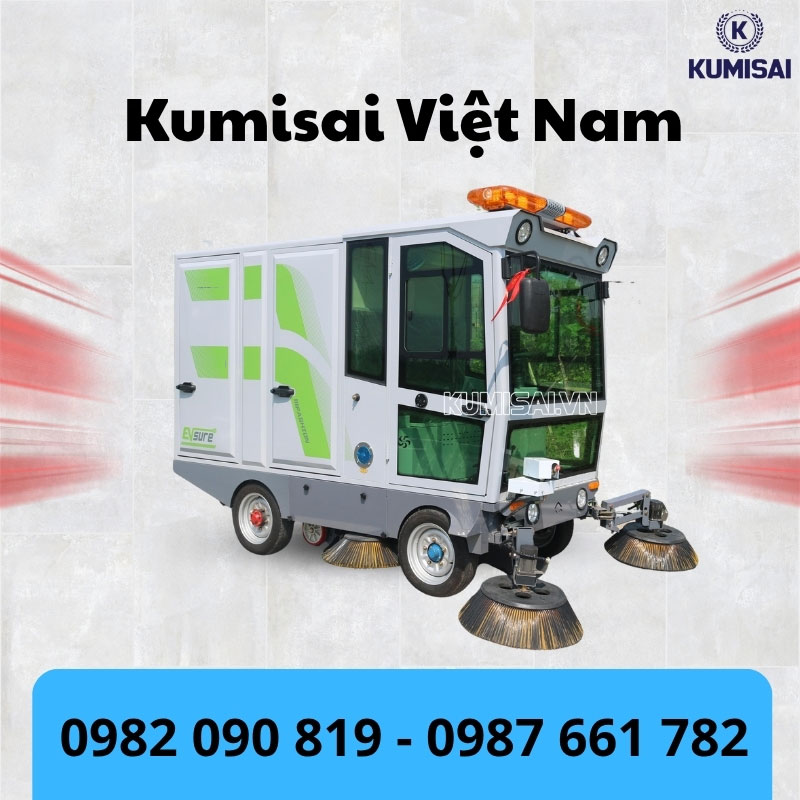 Kumisai Việt Nam - Địa chỉ phân phối xe quét rác Kumisai KMS S18