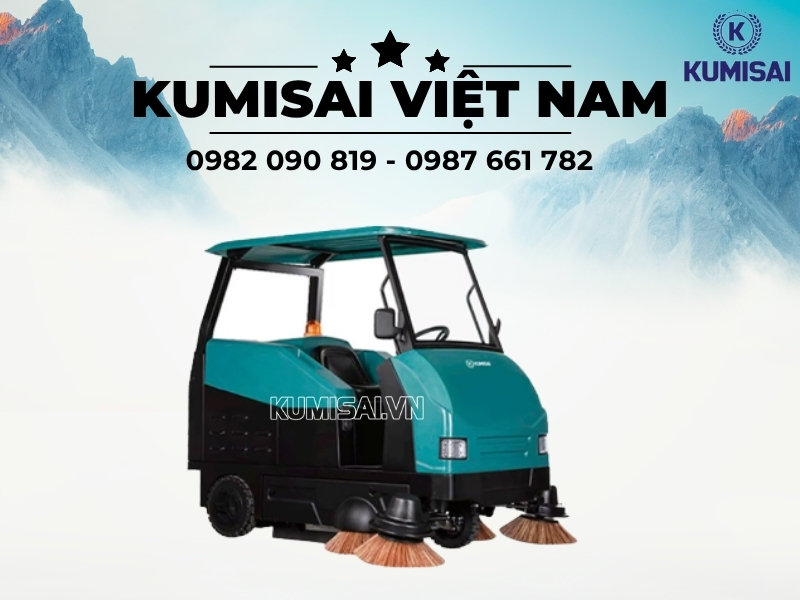 Kumisai Việt Nam - Phân phối xe quét rác ngồi lái Kumisai KMS 200