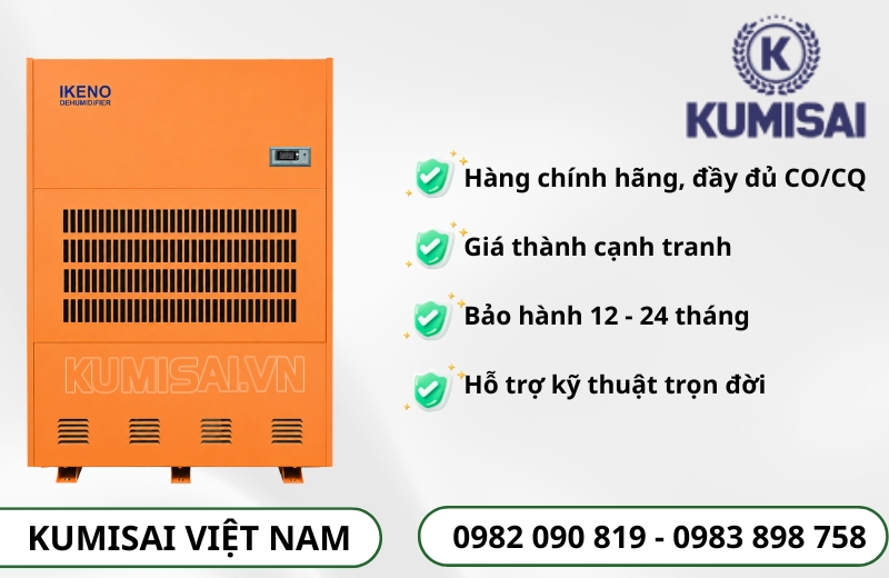 Kumisai Việt Nam cung cấp chính hãng máy hút ẩm IKENO IRD-6000S