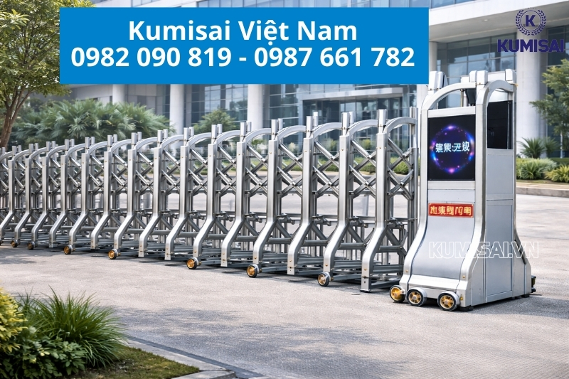 Kumisai Việt Nam - Lắp đặt cổng xếp inox TC-J8927 trên toàn quốc